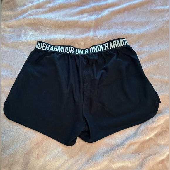 Under Armour Black Athletic Shorts with Pockets - Picture 2 of 5